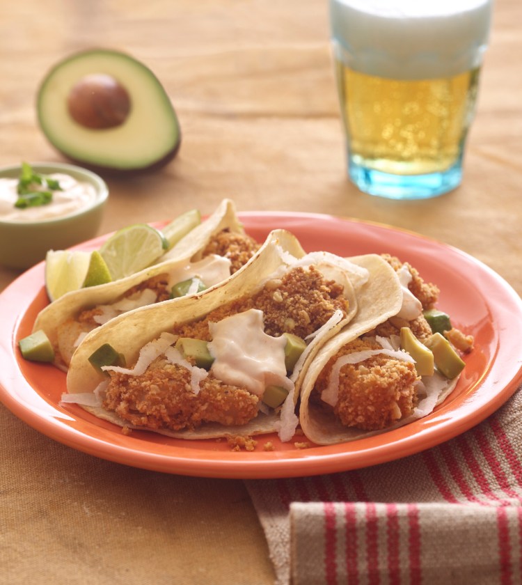 Crispy Fish Tacos from "One Pot Recipes" by Ellen Brown.