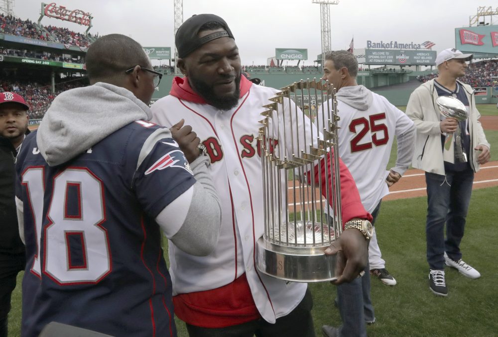 Matthew Slater, David Ortiz, Mike Lowell, Rob Gronkowski