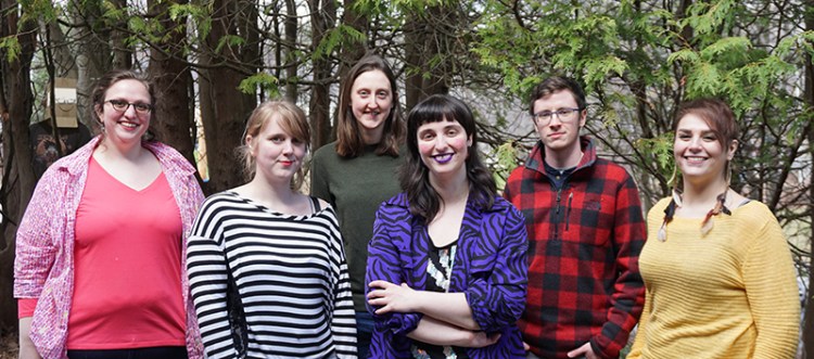 From left are artists Jazmin Knapp, Ashley Wilkins, Mal Smith, Alana Knapp and Tobey Tozier.