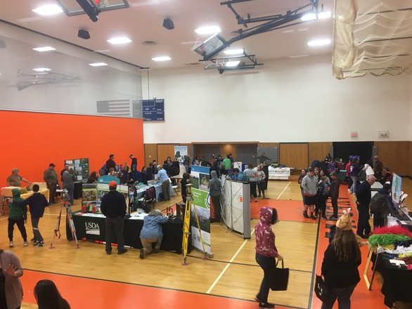 Seventh-graders from Skowhegan, China, Madison, Valley, Warsaw and Waterville middle schools participated in the Outdoor Career Exploration event May 10 at Kennebec Valley Community College in Hinckley. The Department of Agriculture, Conservation and Forestry teamed up with Jobs for Maine's Graduates, in partnership with Skowhegan Savings Bank and KVCC, to host the event.