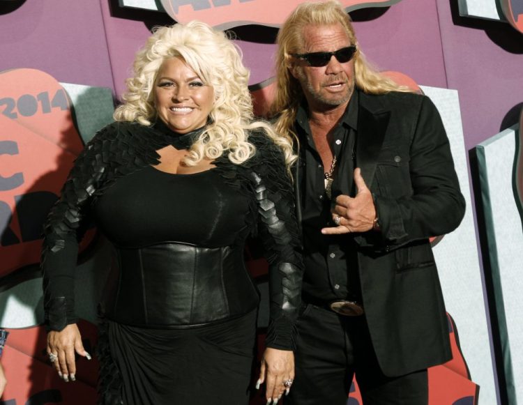 Beth Chapman and Duane Chapman arrive at the CMT Music Awards at Bridgestone Arena, in Nashville, Tenn., in 2014. 