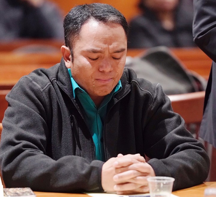 Anthony Leng sits in court in Portland in January 2018. Leng pleaded guilty in 2019 to murdering Sokha Khuon, his longtime domestic partner, at their Portland home on Jan. 7, 2018. 