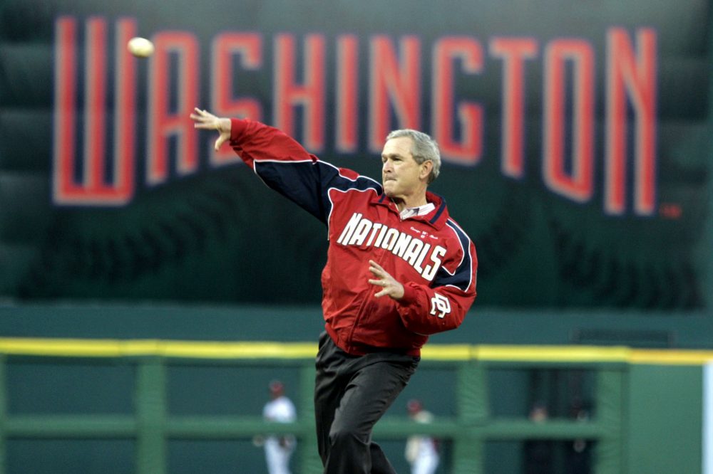 baseball, first pitch, president, opening day