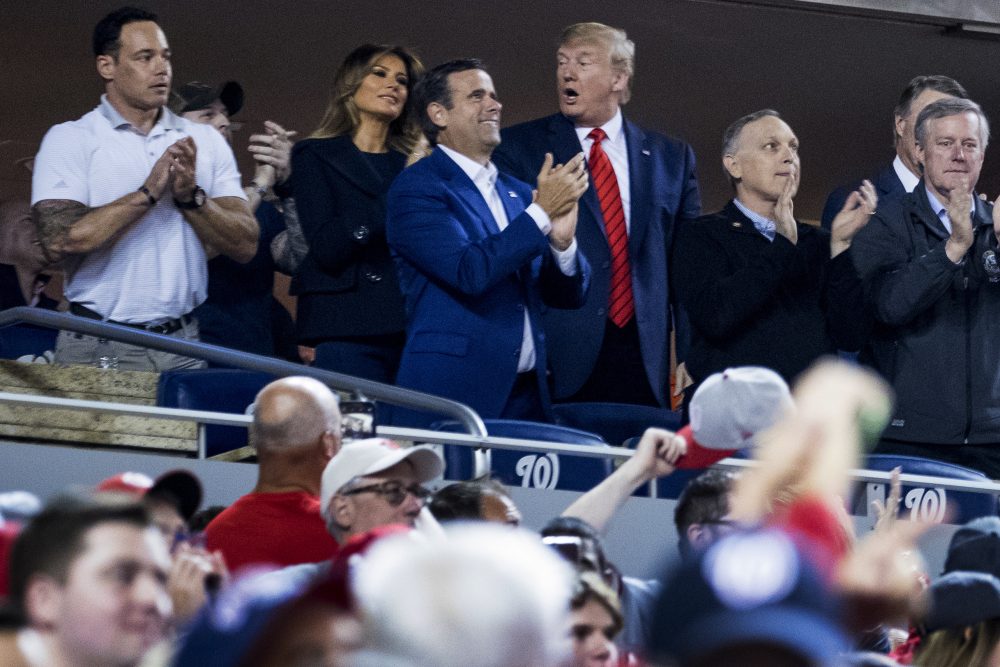 Donald Trump, Melania Trump, John Ratcliffe, Mark Meadows
