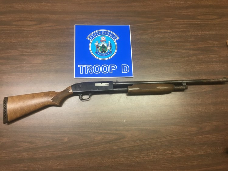 A 20-gauge pump-action shotgun that was found at Eric Colbert's Farmingdale residence following a bail check Sunday.