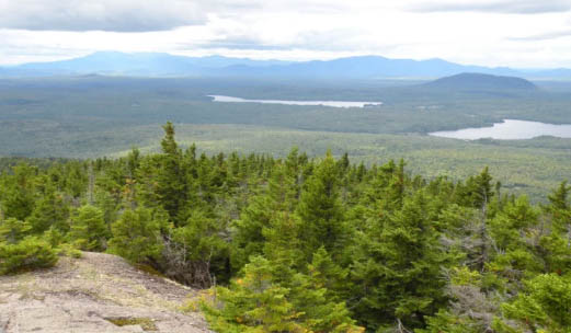 The view from Mount Chase, near land purchased by Wolfden Resources Corp. Explorations in the 1970s revealed zinc, lead, copper and silver in what was dubbed the "Mount Chase deposit," but no mining was attempted.