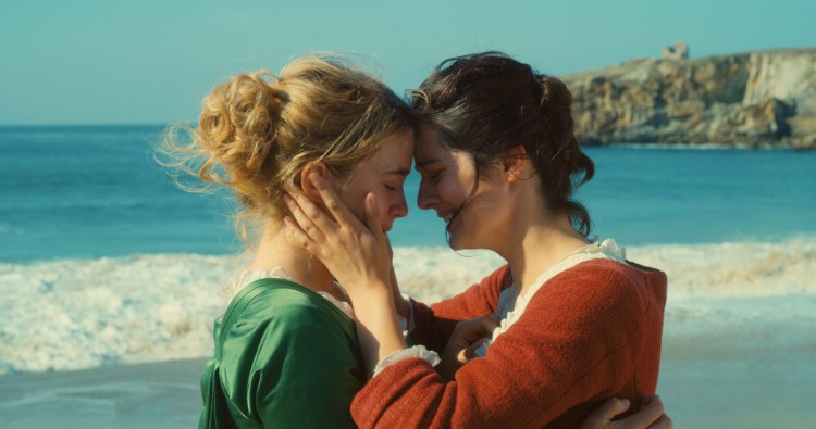 Adèle Haenel, left, and  Noémie Merlant, in "Portrait of a Lady on Fire."