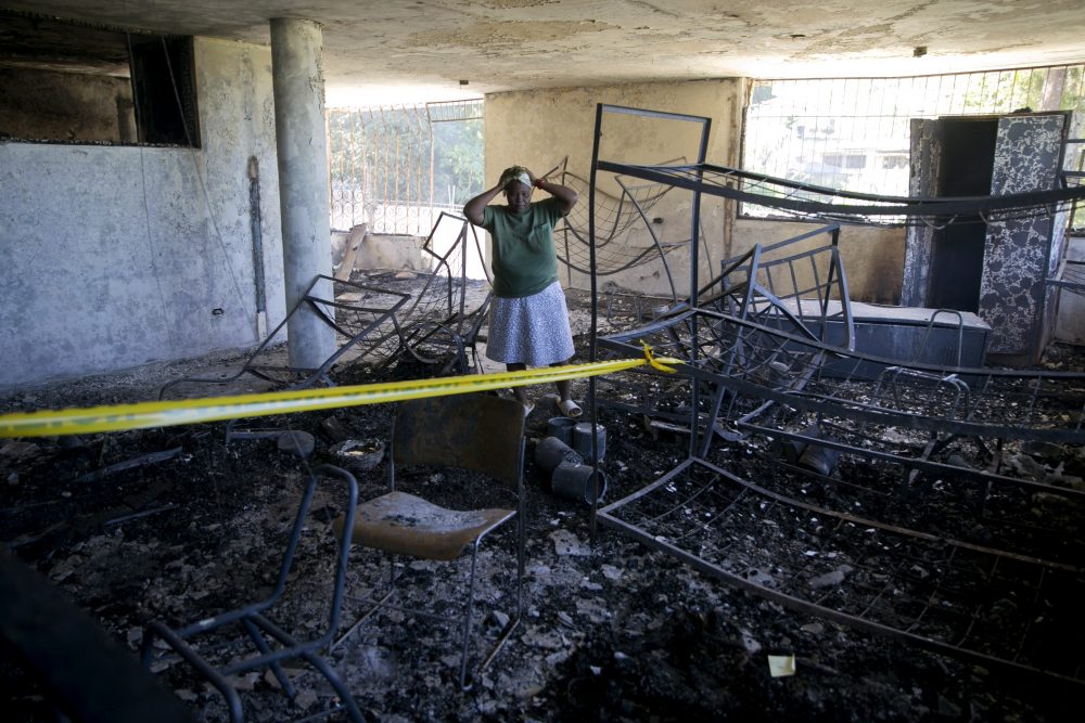 APTOPIX_Haiti_Orphanage_Fire_62118