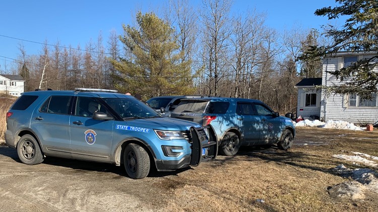 Police converged on Kennebec Road in Machias as they investigated multiple shootings on Monday.