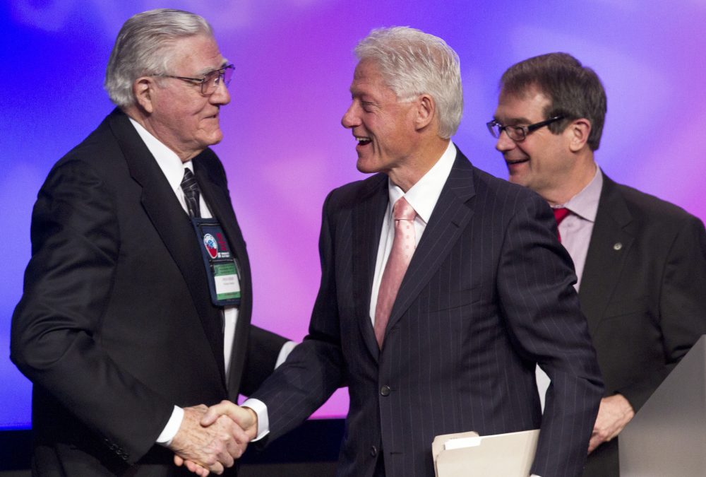 Bill Clinton, Bob King, Owen Bieber