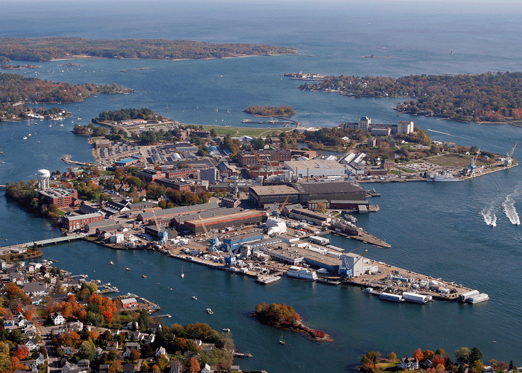 Portsmouth Naval Shipyard on Seavey's Island.