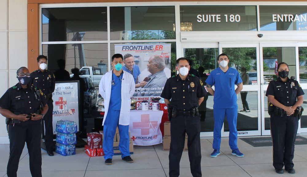  Frontline ER Donates PPE to Dallas Police Department First Responders