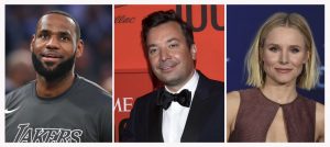 LeBron James, Jimmy Fallon, Kristen Bell