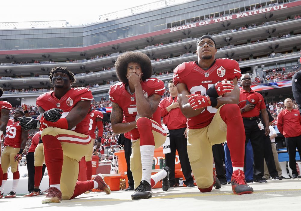 Eli Harold, Colin Kaepernick, Eric Reid