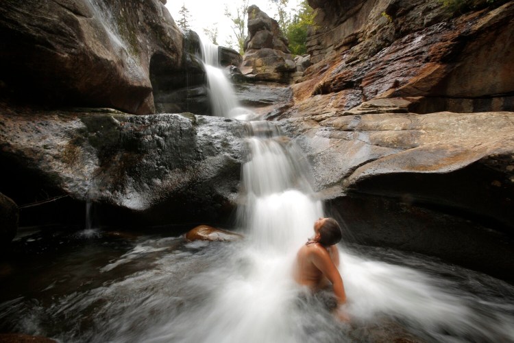 Screw Auger Falls in Newry provides a picturesque place to cool off. 