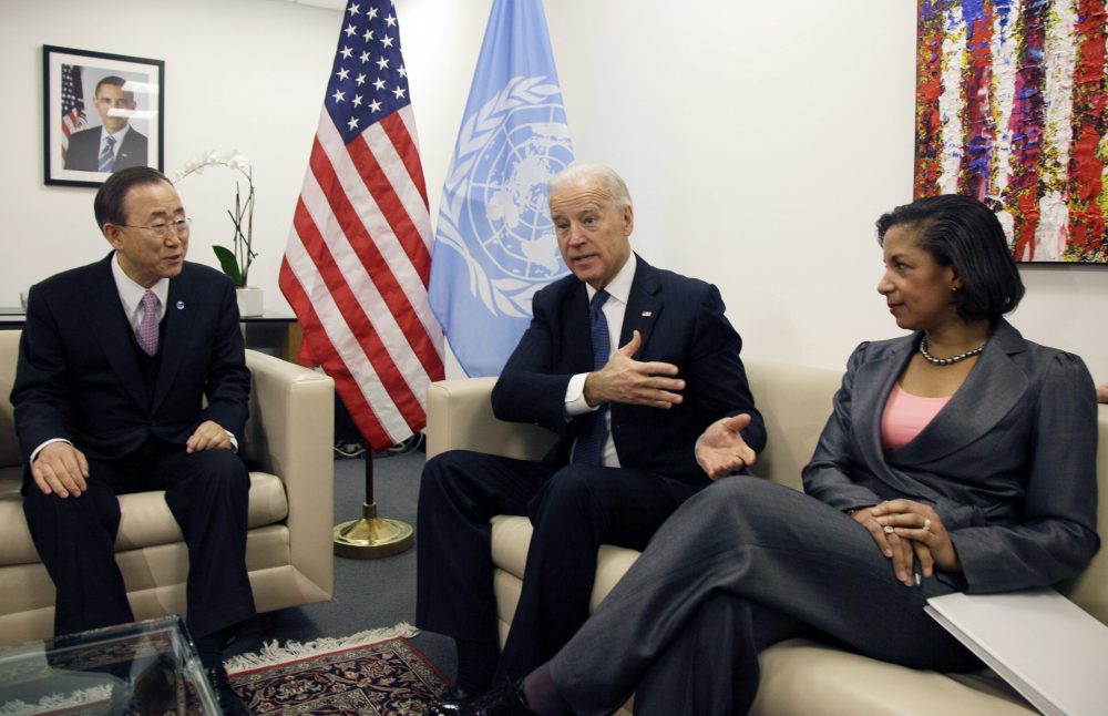 Joe Biden, Susan Rice, Ban Ki-moon