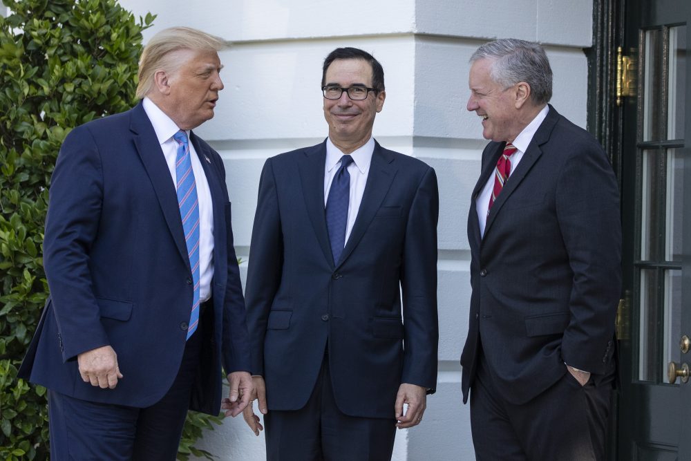 Donald Trump, Steven Mnuchin, Mark Meadows