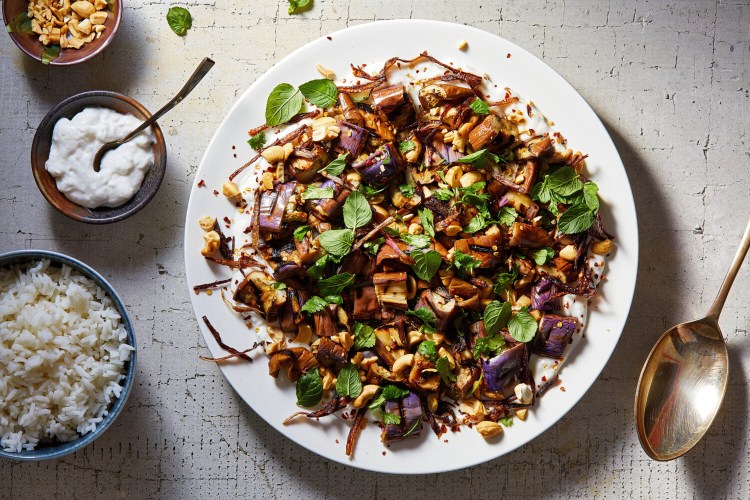 Grilled Eggplant Salad