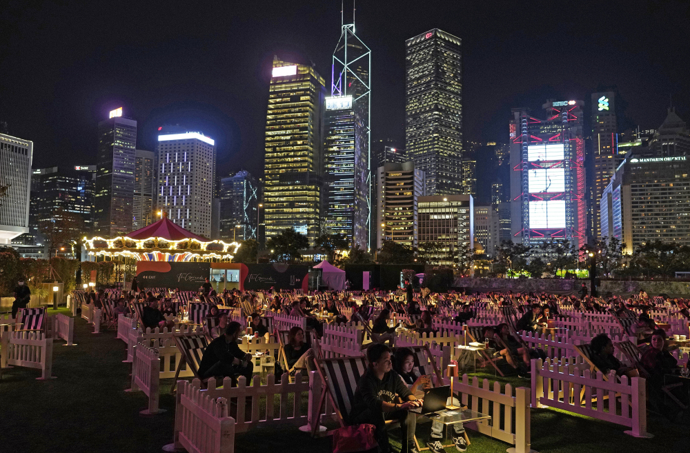 APTOPIX_Hong_Kong_Outdoor_Cinema_55210