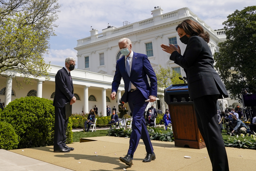 Joe Biden, Kamala Harris, Merrick Garland