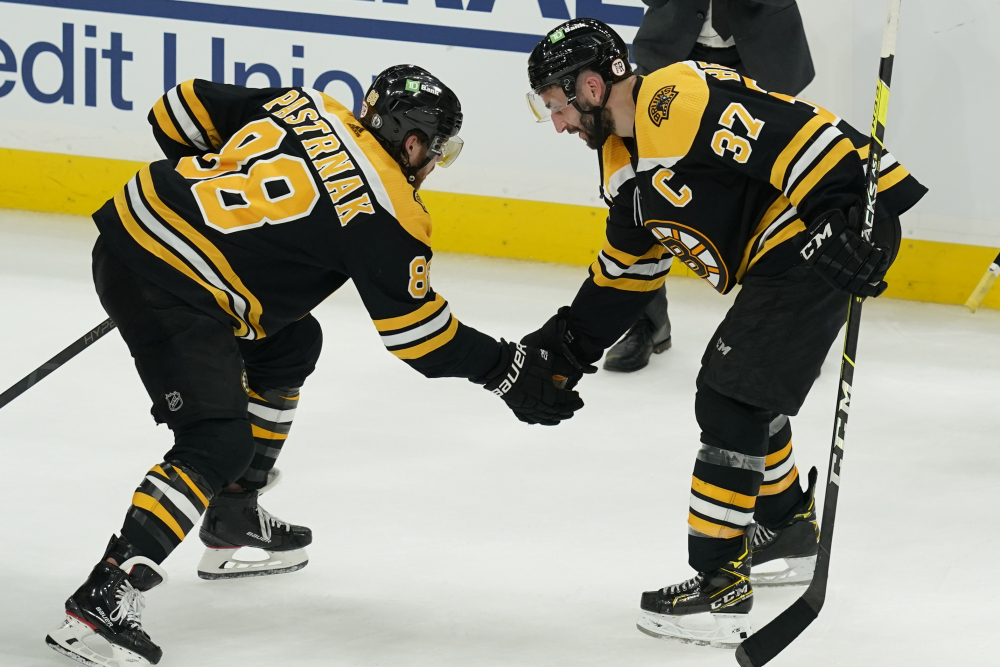 David Pastrnak, Patrice Bergeron