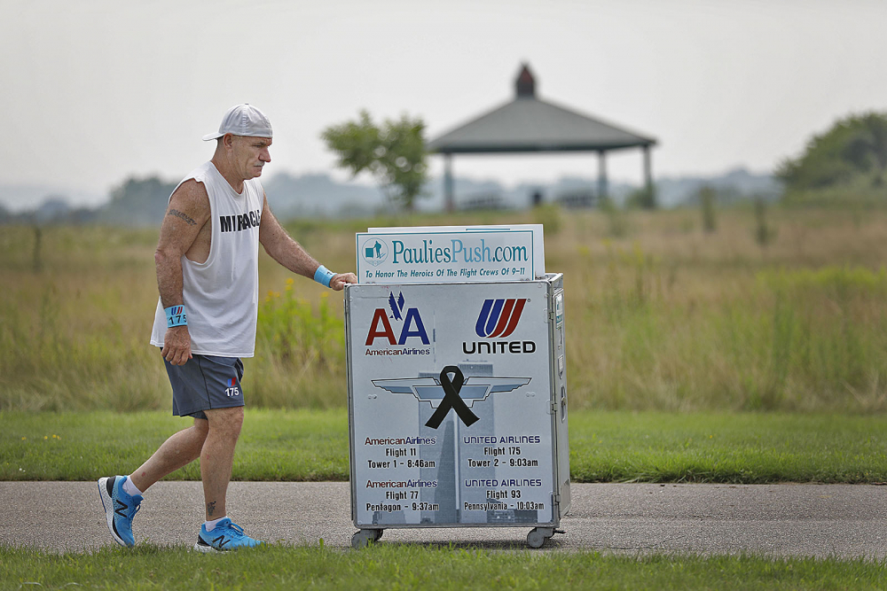 9/11 Anniversary Beverage Cart Push
