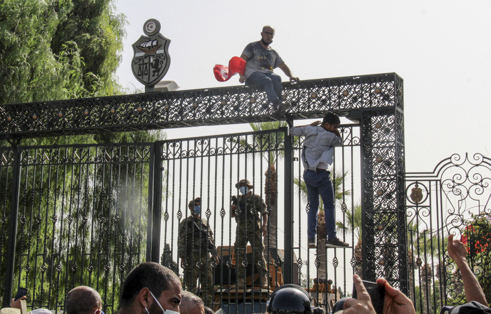 APTOPIX Tunisa Protests