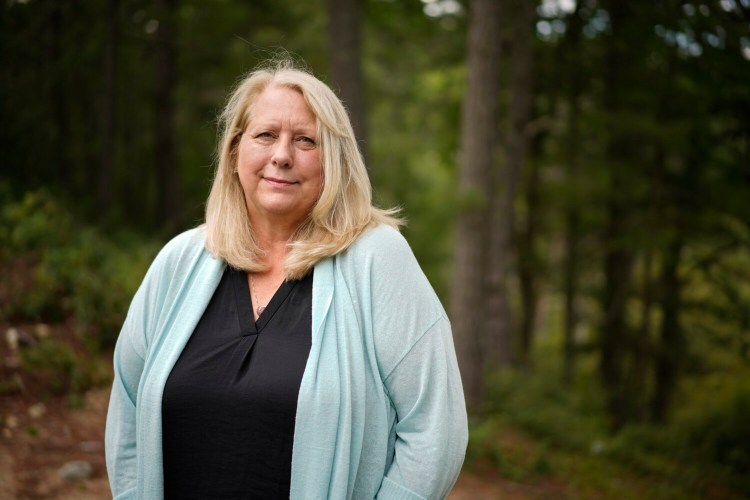 SHAPLEIGH, ME - AUGUST 31: Maine native Kate Boutilier is the executive producer of a reboot of the popular 90s Nickelodeon cartoon Rugrats. Boutilier was working in Los Angeles but the pandemic closed the studio so she now works out of her home in Shapleigh. Photographed in her yard in Shapleigh on Tuesday, August 31, 2021. (Staff photo by Gregory Rec/Staff Photographer)