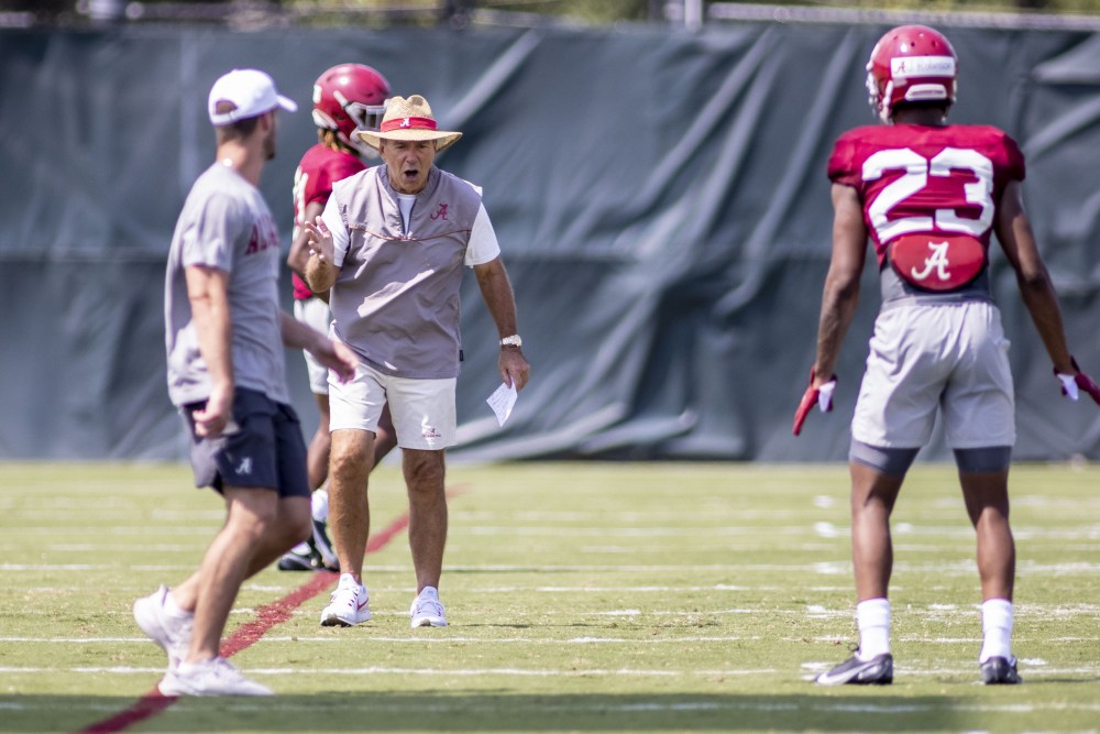 Alabama Practice Football