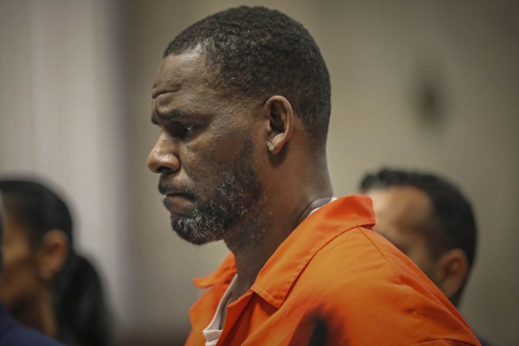  R. Kelly appears during a hearing in 2019 at the Leighton Criminal Courthouse in Chicago. 

