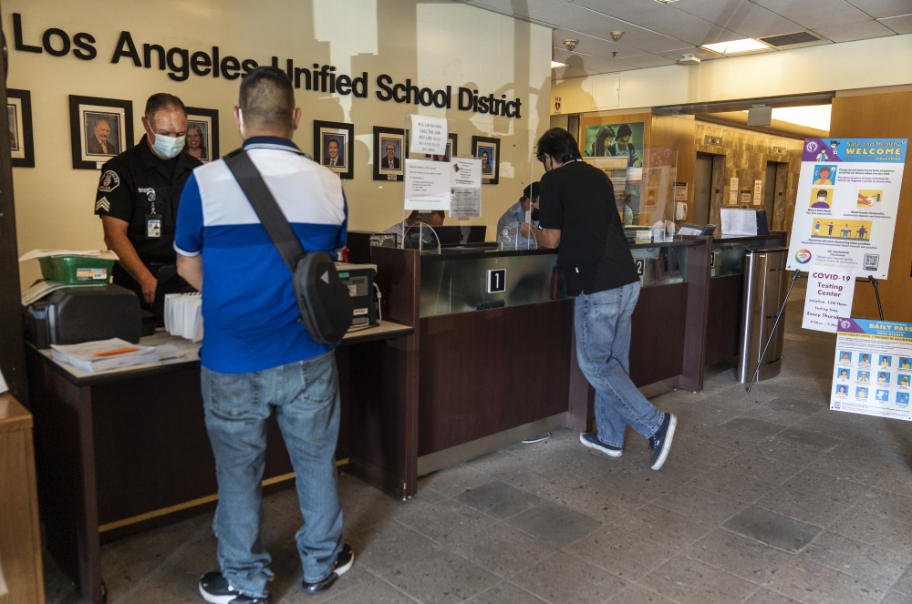 Virus Outbreak Los Angeles Schools