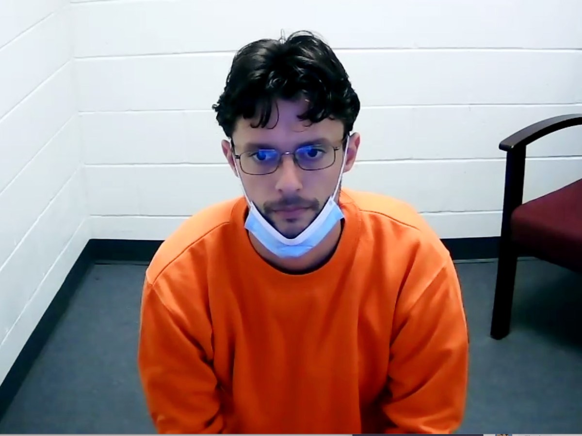 Benjamin Conroy in a Zoom court appearance Oct. 15