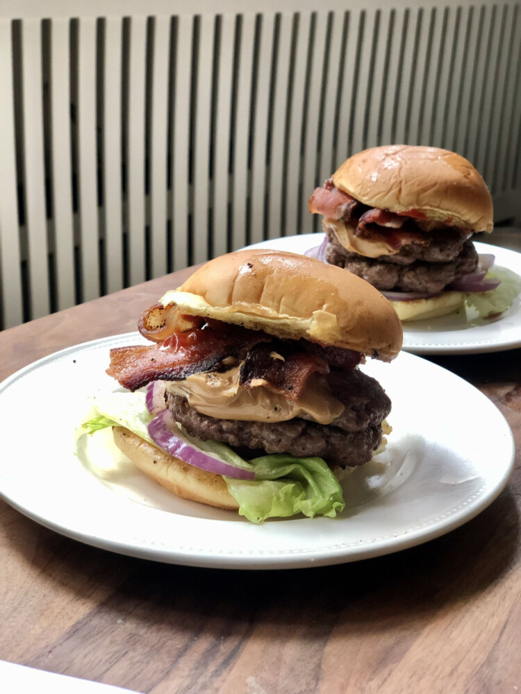 Peanut Butter and Bacon Burgers