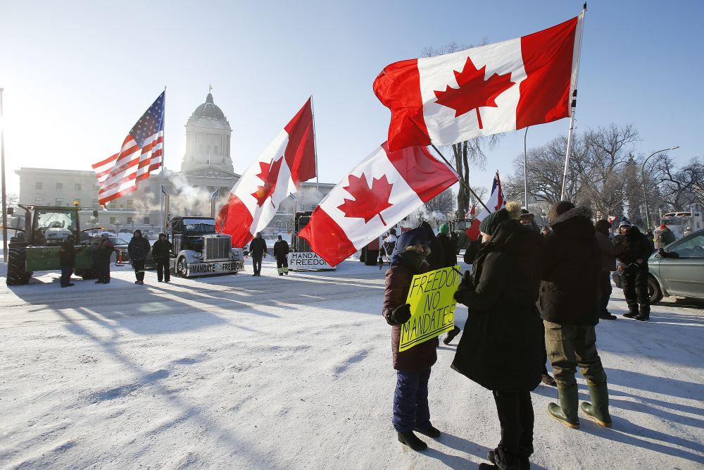 Virus Outbreak-Canada Protests