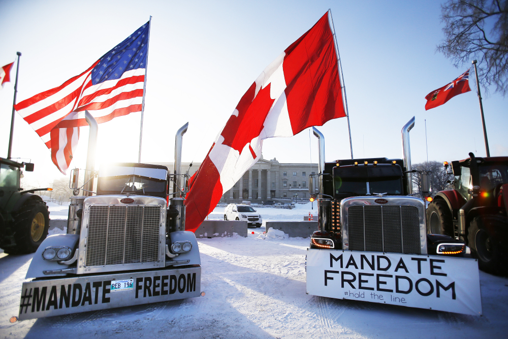 Virus Outbreak-Canada Protests