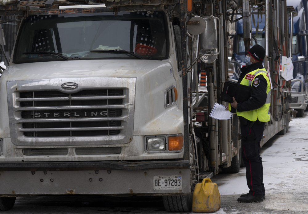 Virus Outbreak Canada Protests