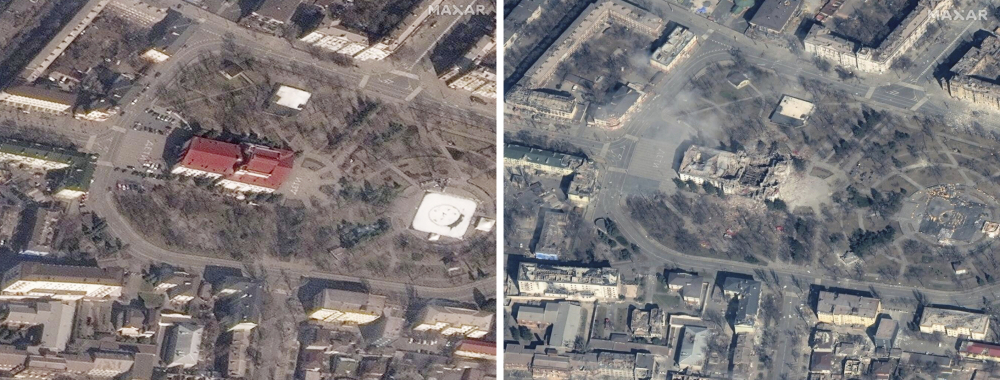 Ukraine Mariupol Theater Airstrike