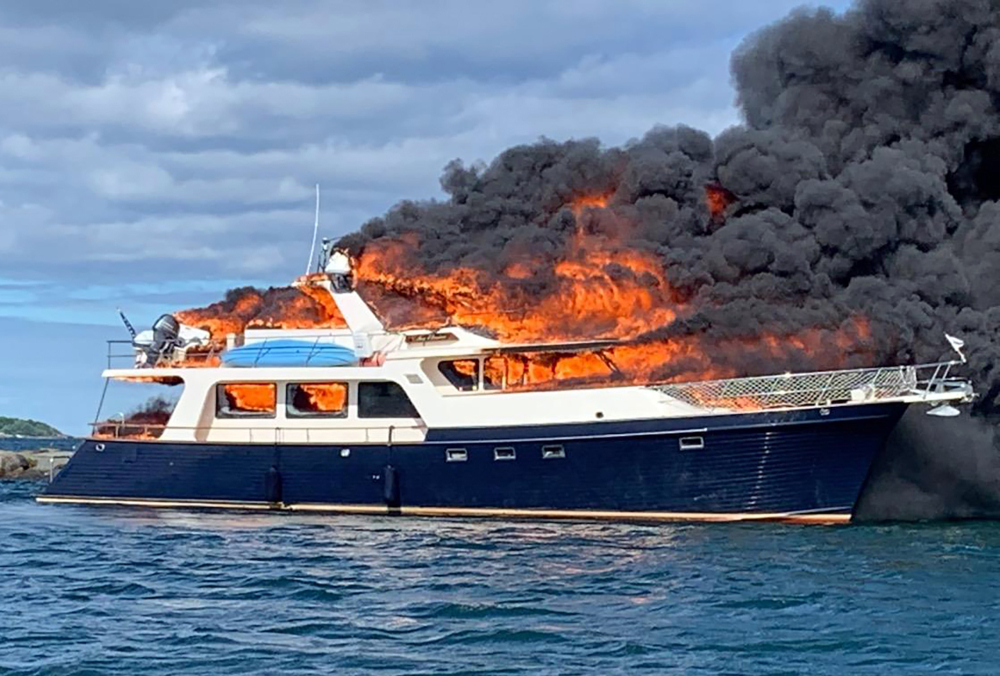 Yacht Fire