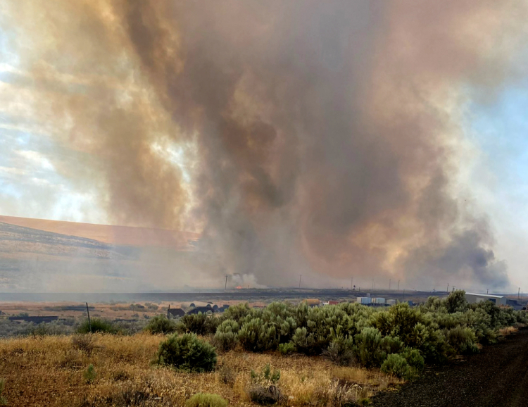 CORRECTION Washington Wildfires