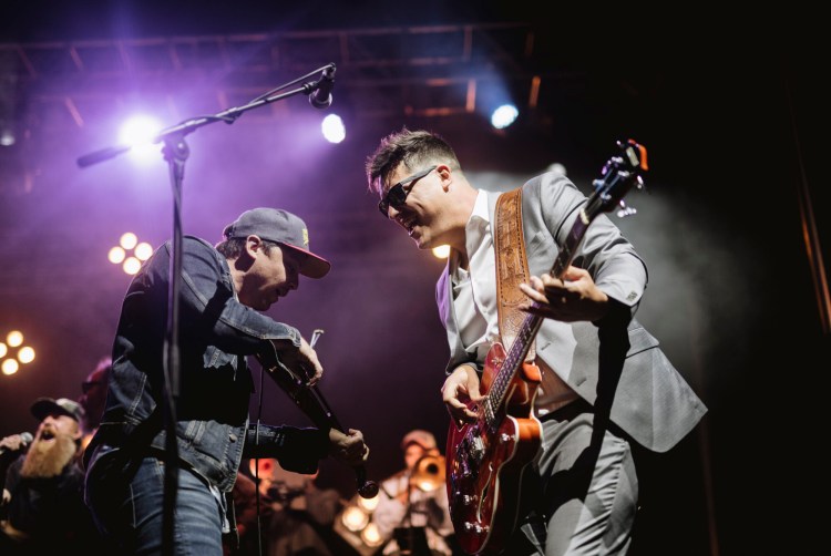 Members of the Ghost of Paul Revere perform in September of 2021 at Thompson's Point in Portland. 