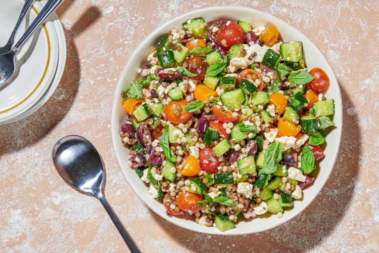 Couscous and Lentil Greek Salad