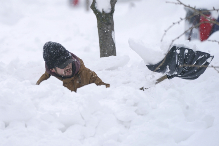 APTOPIX Winter Weather New York