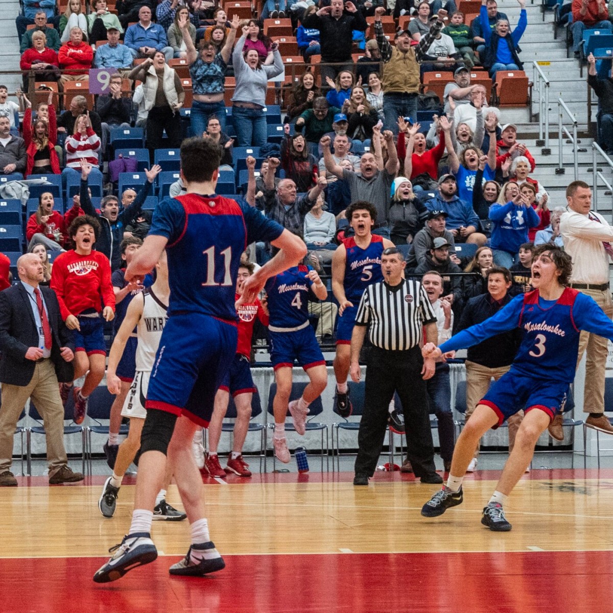A North boys basketball: Messalonskee stuns Nokomis at the buzzer