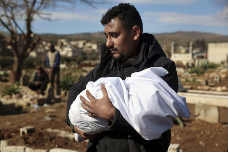 APTOPIX Syria Turkey Earthquake Newborn