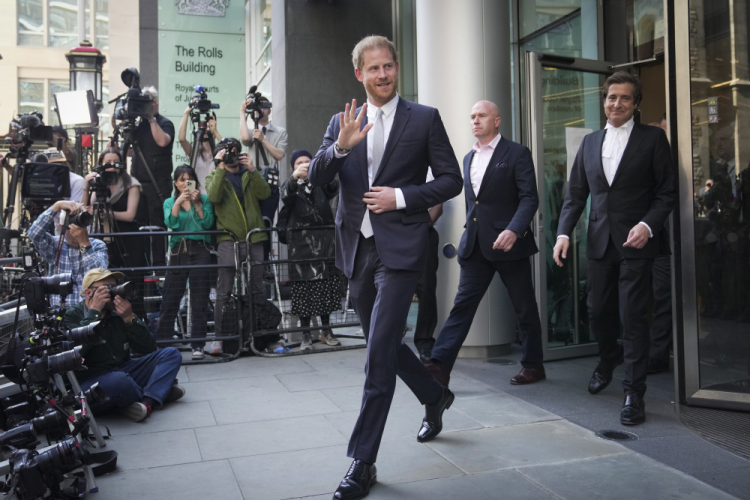 APTOPIX Britain Prince Harry Legal Cases