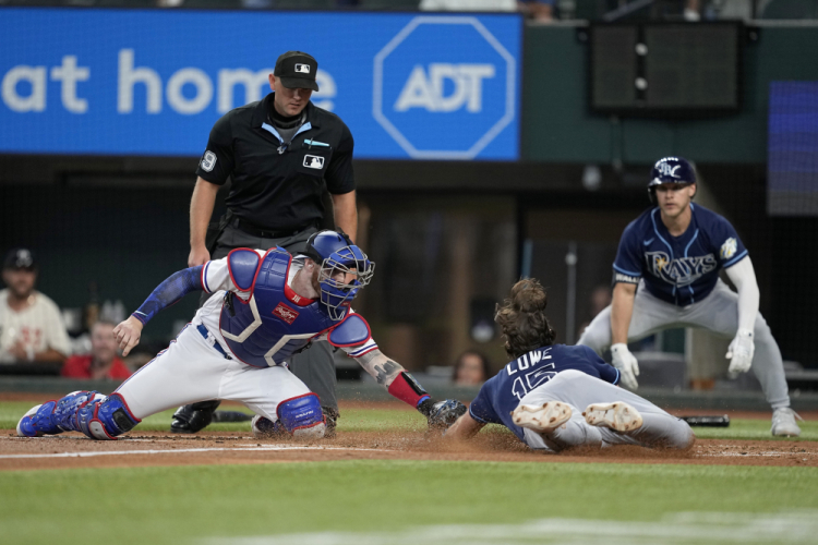 Rays Rangers Baseball