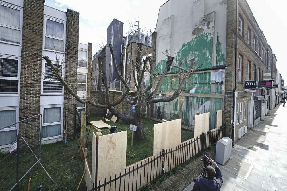 Britain Boarded Up Banksy