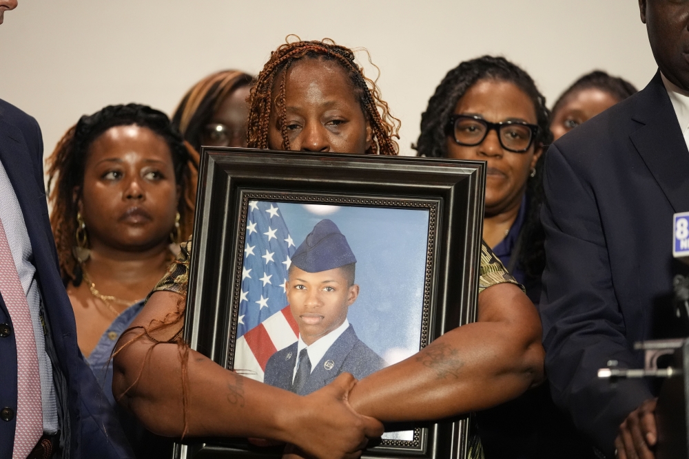 APTOPIX Police Shooting Airman