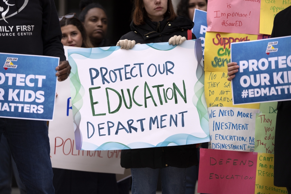 APTOPIX Trump Department of Education